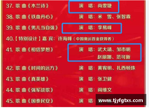 体育明星齐聚春晚精彩节目单全览盘点与回顾